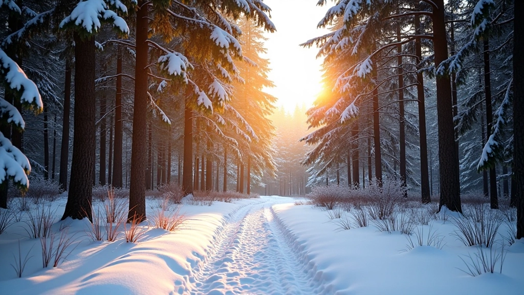 Ziemas sniegs uz mežu fona, saldā atmosfēra, ziemas saules gaisma